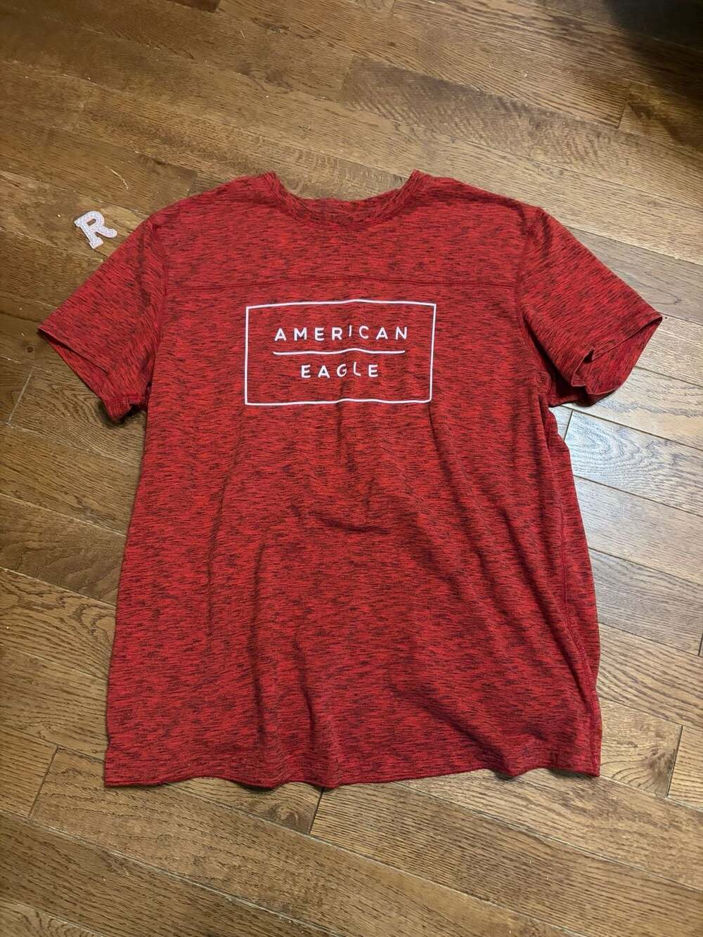 American Eagle Outfitters T-Shirt XL Red Flex Logo Graphic